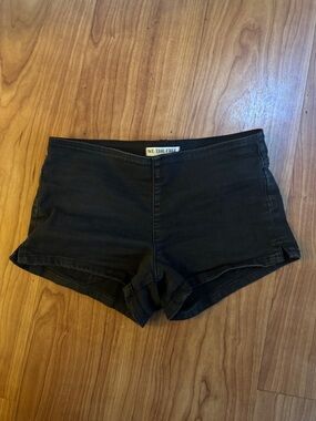 We The Free Black Denim low rise hot Shorts